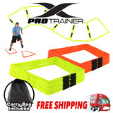 Trapezoid Ring Agility Ladder Fluro Orange Green 6 Pack