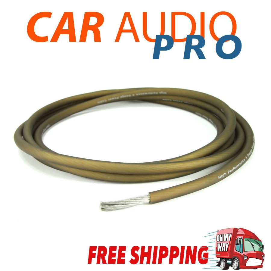 4 Gauge AWG BROWN Car Subwoofer AMP Wiring Wire Power Ground Cable 5 metres leng eBay