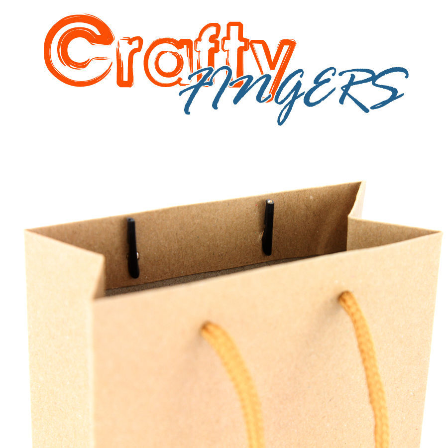 50 x CRAFT PAPER GIFT CARRY SHOPPING BAGS BULK BROWN SMALL MEDIUM LARGE - Picture 25 of 28