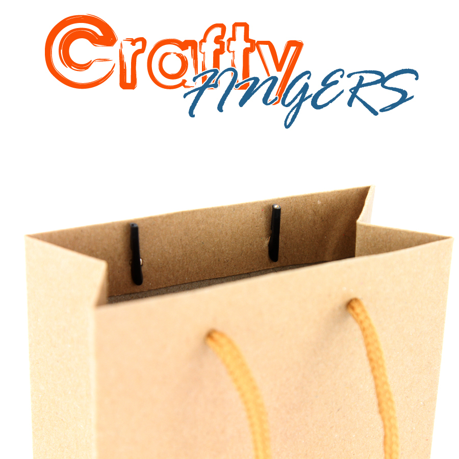 1000 SMALL BROWN KRAFT PAPER CARRIER SOS BAGS 7x3.5x8.5" TAKEAWAY FOOD PARTIES