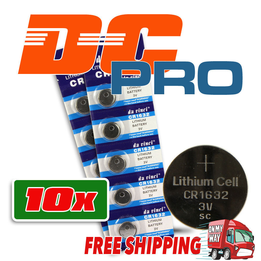 10 x CR1632 Lithium 3v Coin Battery Australia Stock SAME DAY SHIPPING