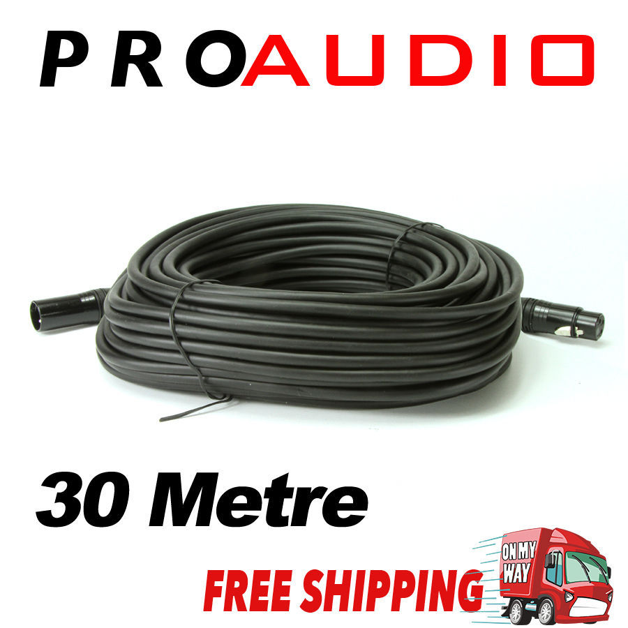 3-Pin XLR Balanced Audio Extension Cable Microphone Lead Mic Cord Cannon Plug - Picture 33 of 36