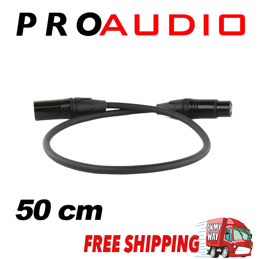 3-Pin XLR Balanced Audio Extension Cable Microphone Lead Mic Cord Cannon Plug - Picture 5 of 36
