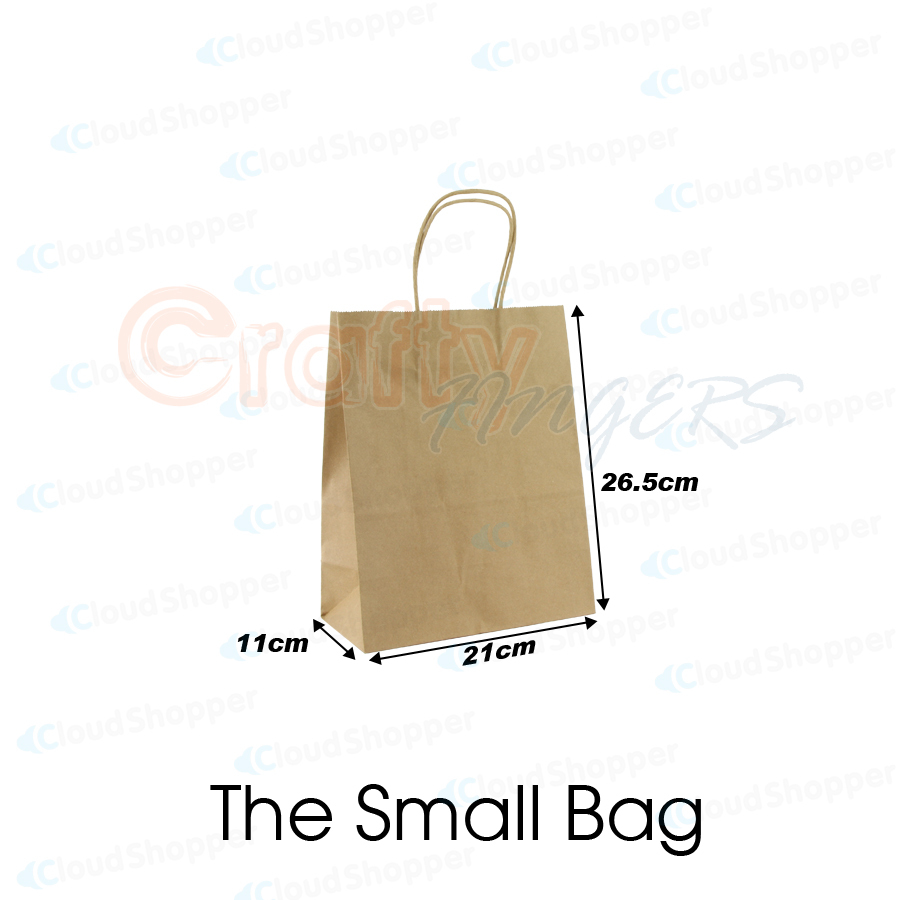 Bulk Kraft Paper Bags Gift Shopping Carry Craft Brown Retail Bag with Handles Au - Picture 15 of 40