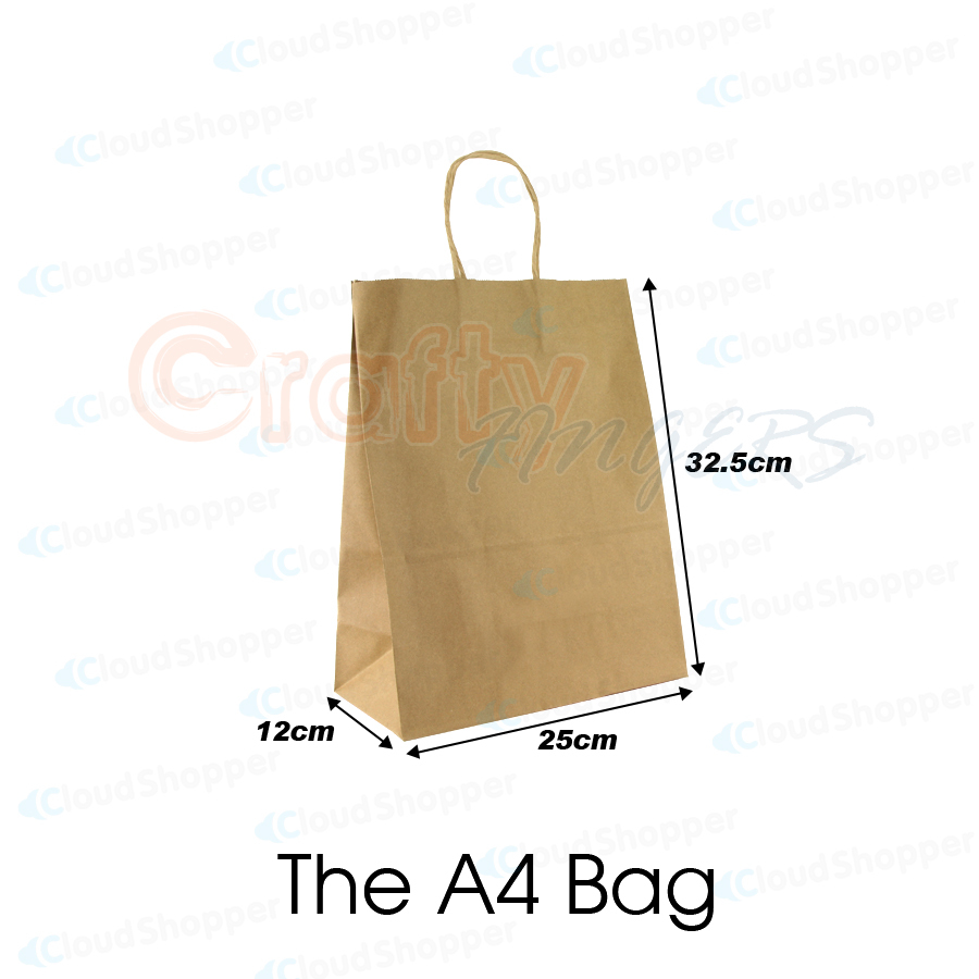 Bulk Kraft Paper Bags Gift Shopping Carry Craft Brown Retail Bag with Handles Au - Picture 21 of 40