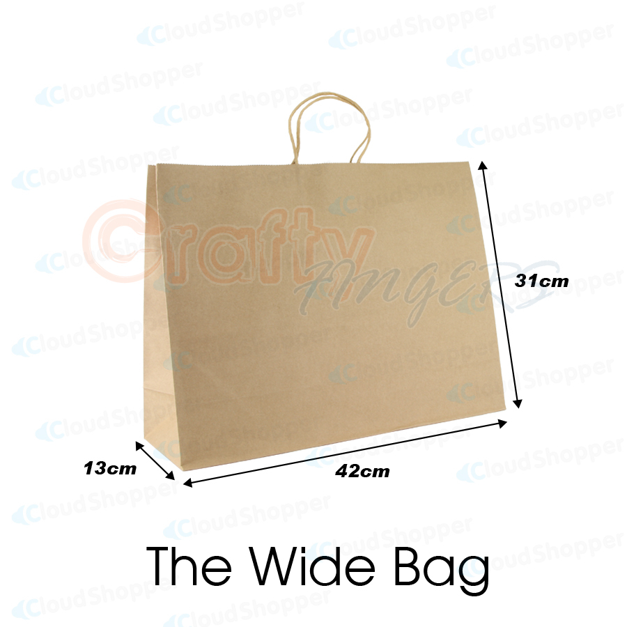 Bulk Kraft Paper Bags Gift Shopping Carry Craft Brown Retail Bag with Handles Au - Picture 40 of 40