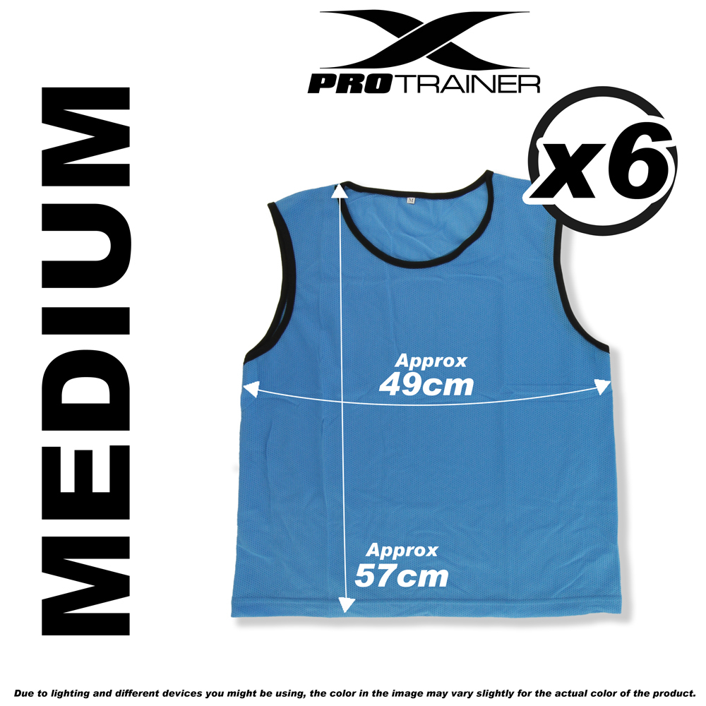 6x FOOTBALL TRAINING BIBS Vests Soccer Rugby Basketball Sports Cricket Netball - Picture 25 of 82