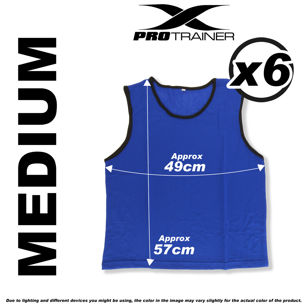 6x FOOTBALL TRAINING BIBS Vests Soccer Rugby Basketball Sports Cricket Netball - Picture 27 of 82