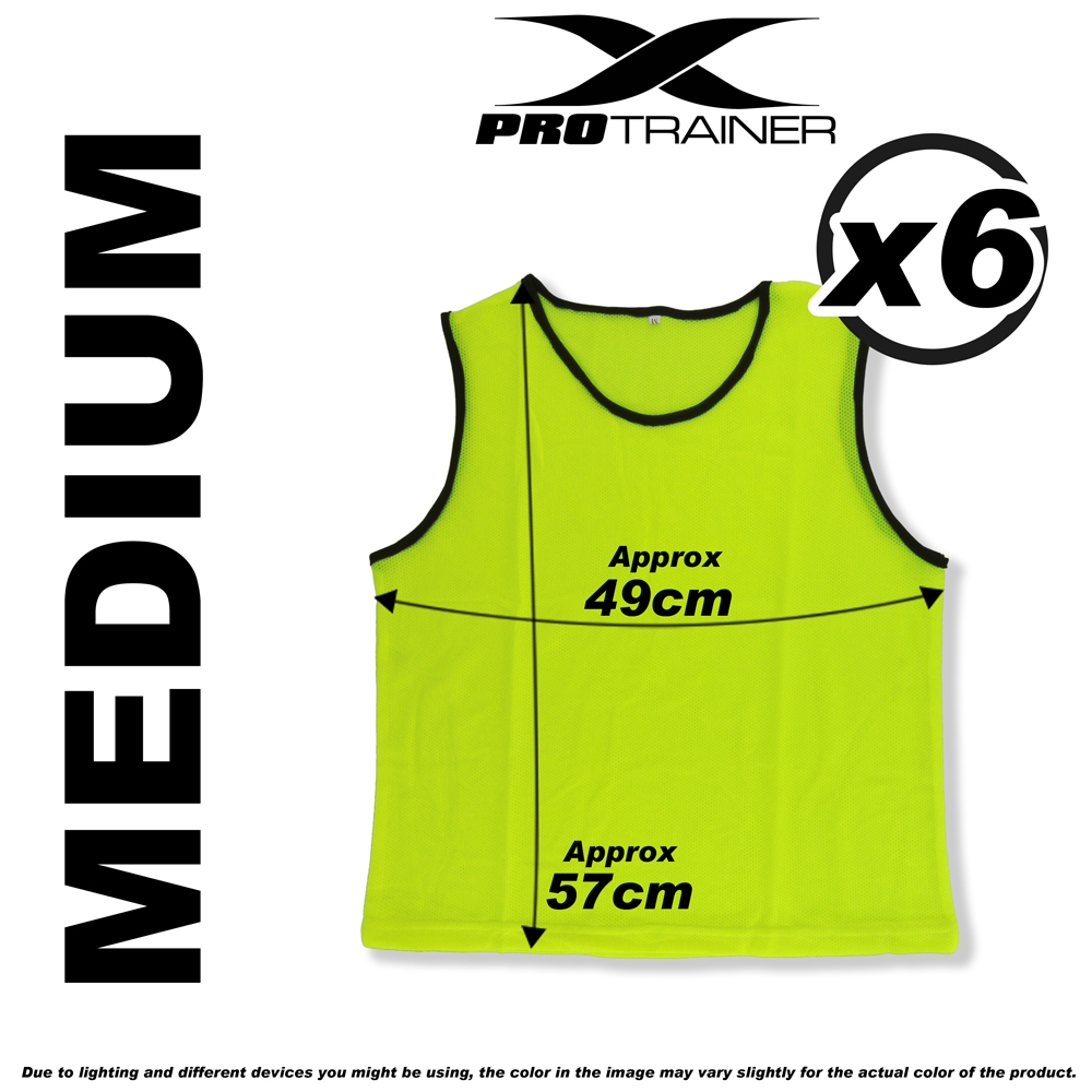 6x FOOTBALL TRAINING BIBS Vests Soccer Rugby Basketball Sports Cricket Netball - Picture 29 of 82