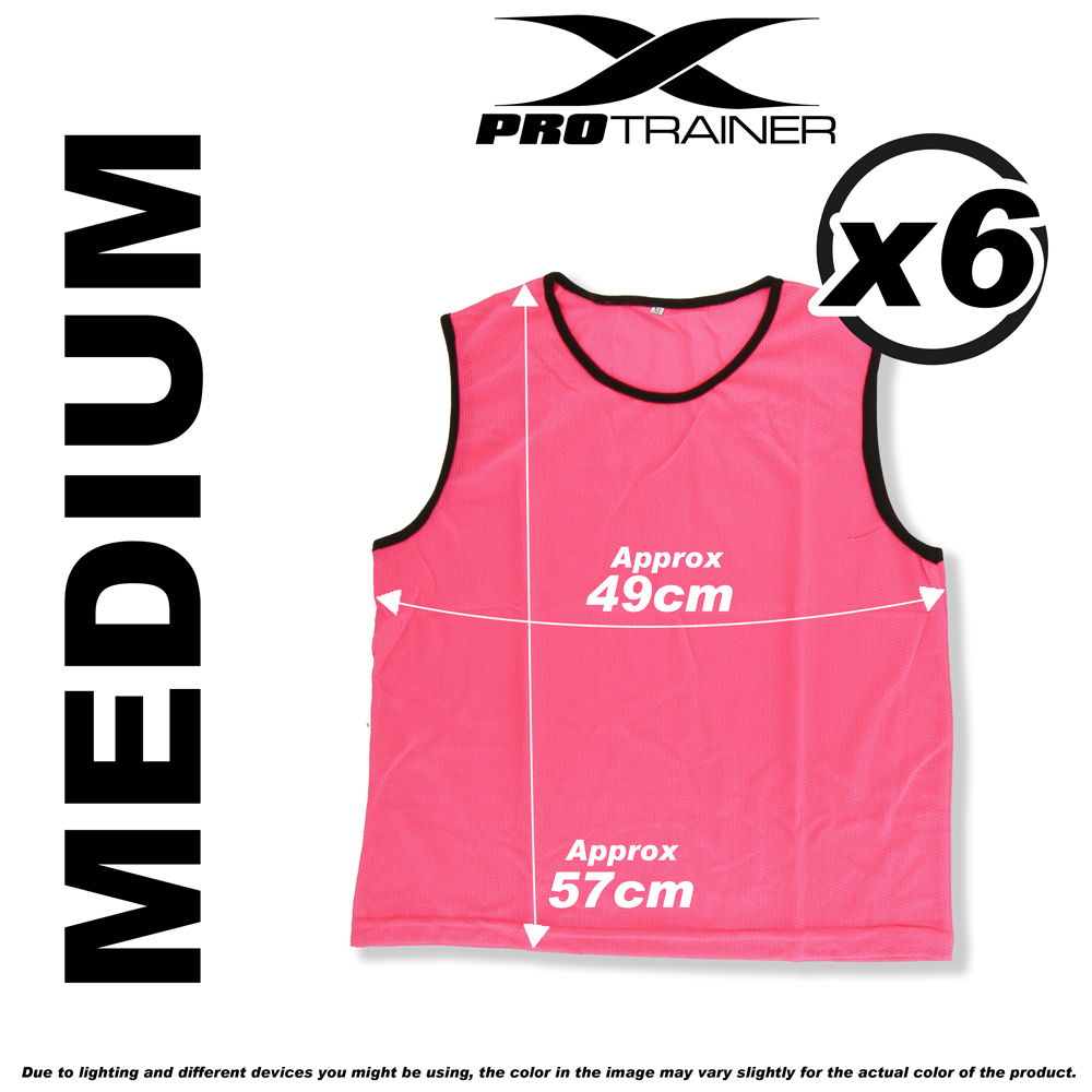 6x FOOTBALL TRAINING BIBS Vests Soccer Rugby Basketball Sports Cricket Netball - Picture 35 of 82