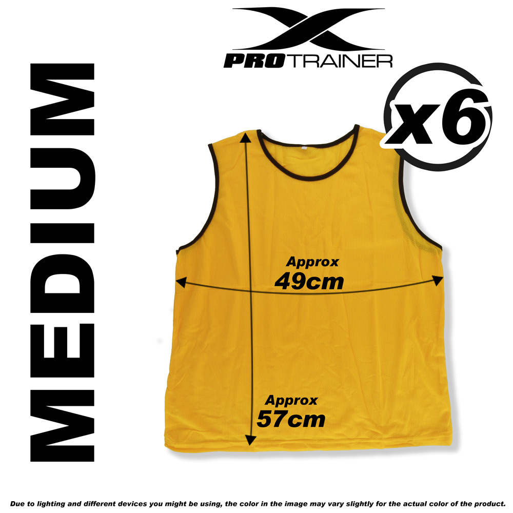 6x FOOTBALL TRAINING BIBS Vests Soccer Rugby Basketball Sports Cricket Netball - Picture 41 of 82