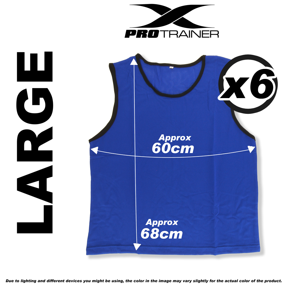 6x FOOTBALL TRAINING BIBS Vests Soccer Rugby Basketball Sports Cricket Netball - Picture 47 of 82