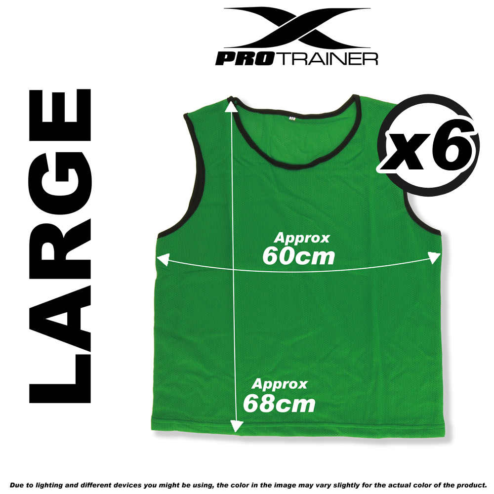 6x FOOTBALL TRAINING BIBS Vests Soccer Rugby Basketball Sports Cricket Netball - Picture 53 of 82