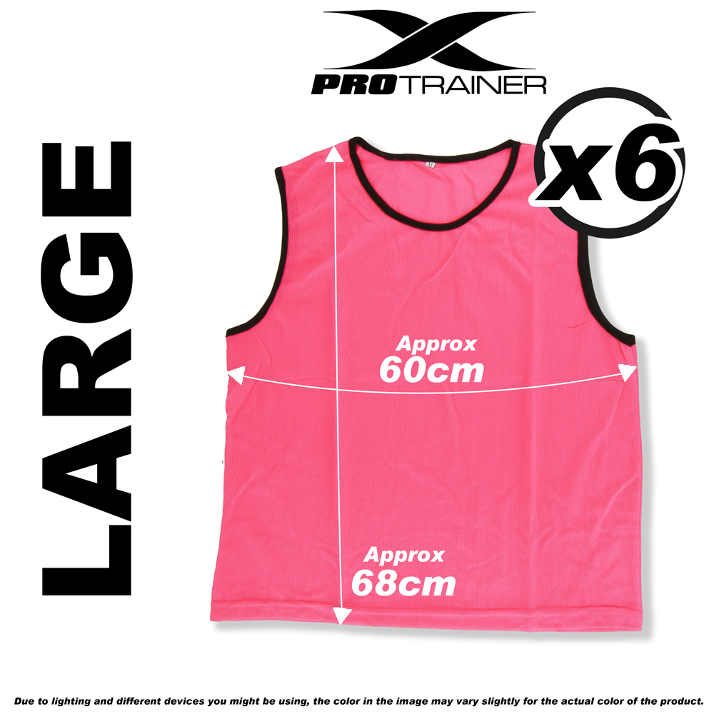 6x FOOTBALL TRAINING BIBS Vests Soccer Rugby Basketball Sports Cricket Netball - Picture 55 of 82