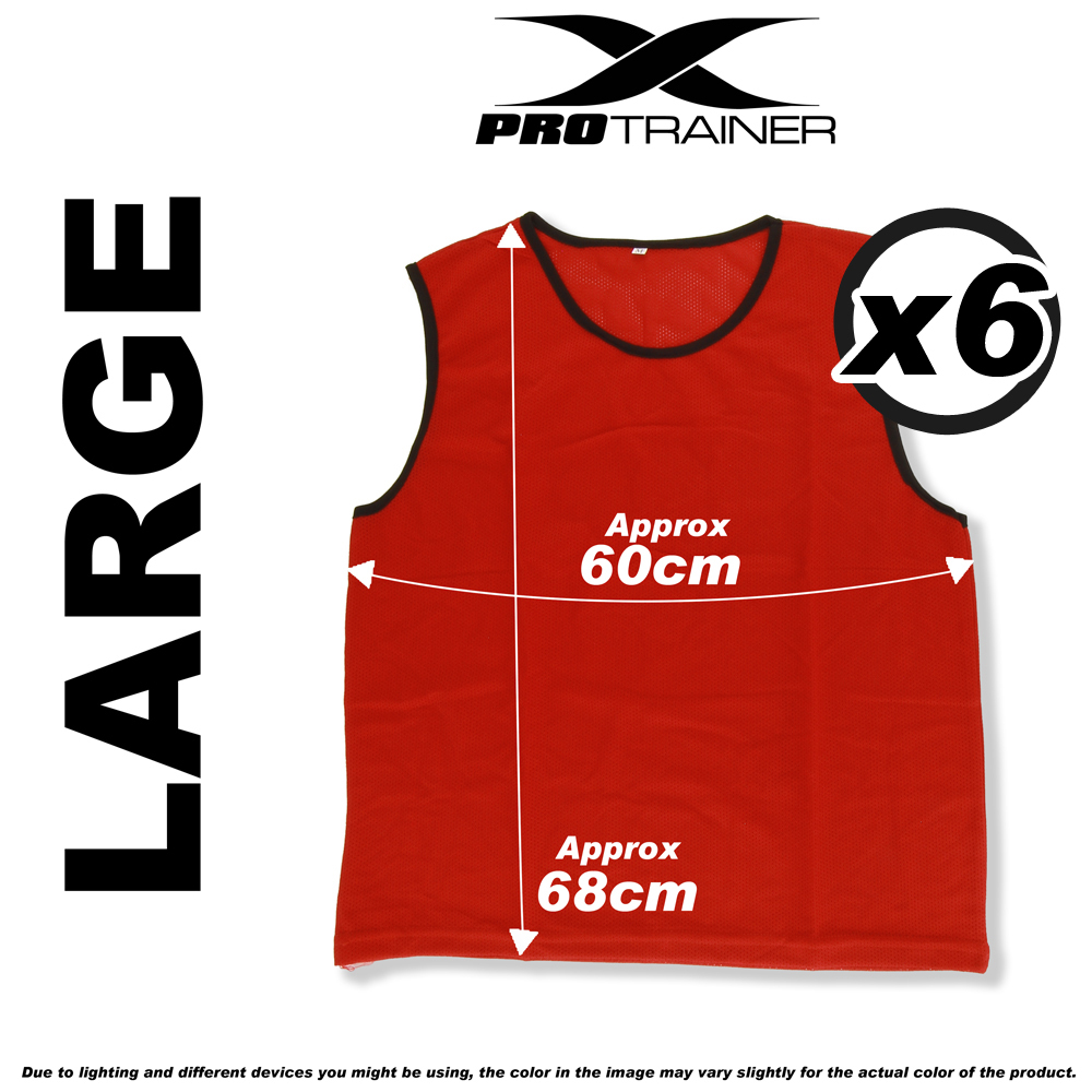 6x FOOTBALL TRAINING BIBS Vests Soccer Rugby Basketball Sports Cricket Netball - Picture 57 of 82