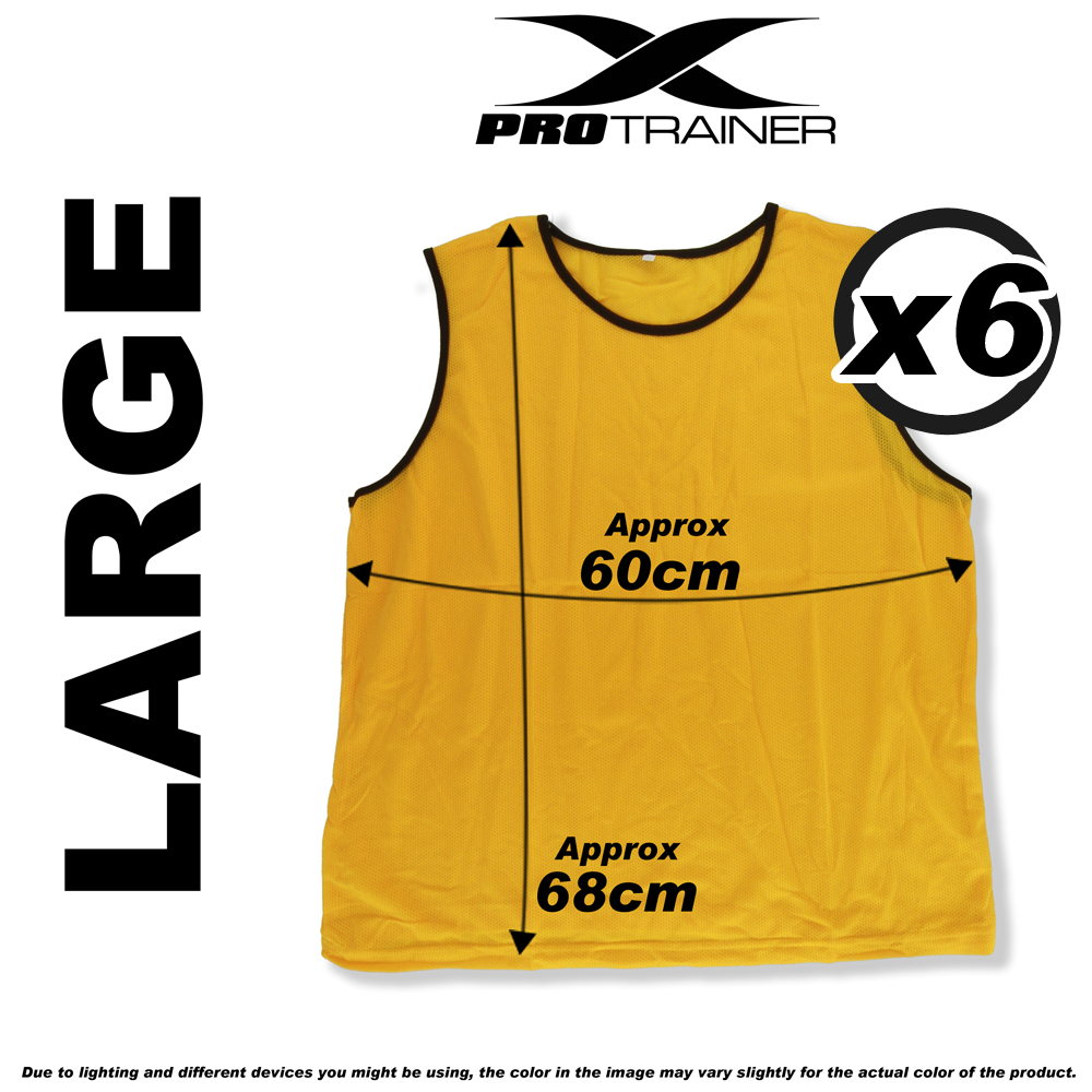 6x FOOTBALL TRAINING BIBS Vests Soccer Rugby Basketball Sports Cricket Netball - Picture 61 of 82