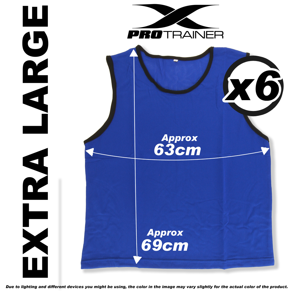 6x FOOTBALL TRAINING BIBS Vests Soccer Rugby Basketball Sports Cricket Netball - Picture 67 of 82