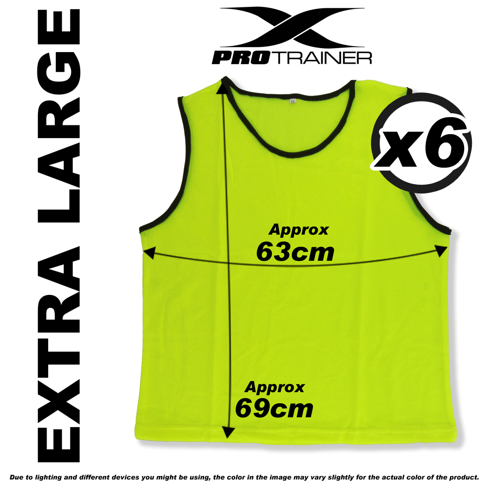 6x FOOTBALL TRAINING BIBS Vests Soccer Rugby Basketball Sports Cricket Netball - Picture 69 of 82