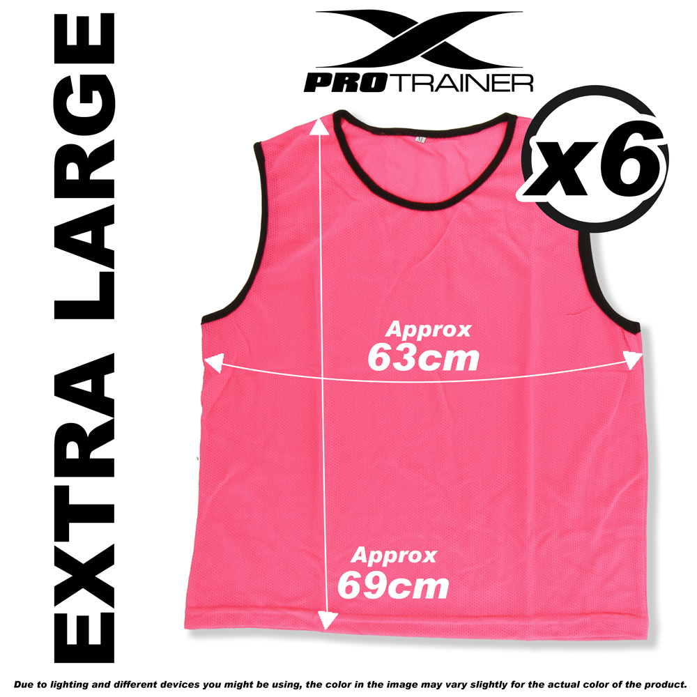 6x FOOTBALL TRAINING BIBS Vests Soccer Rugby Basketball Sports Cricket Netball - Picture 75 of 82