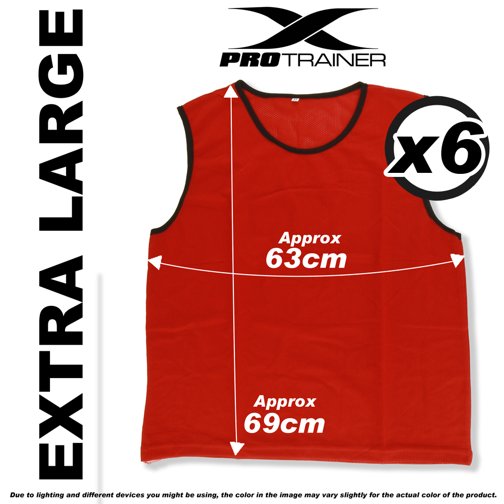 6x FOOTBALL TRAINING BIBS Vests Soccer Rugby Basketball Sports Cricket Netball - Picture 77 of 82
