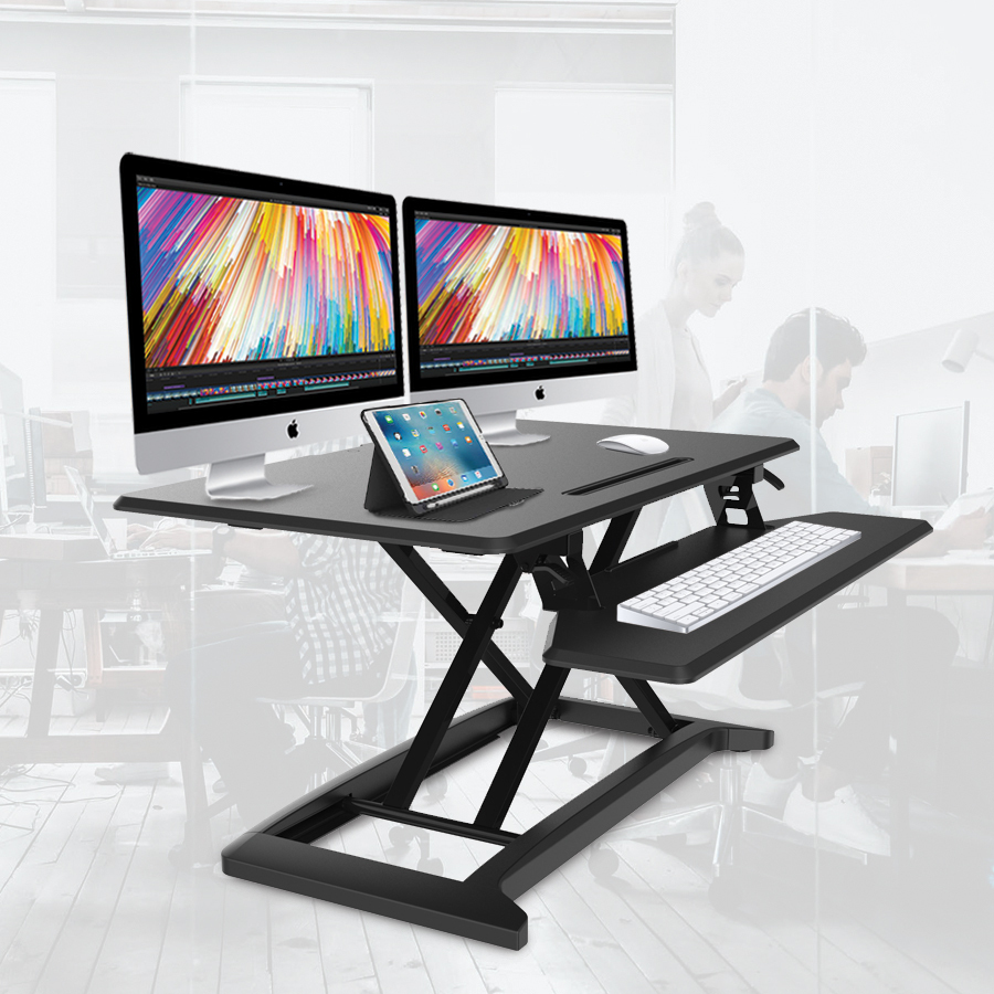 Height Adjustable Standing Desk Riser Sit Stand Desktop Office