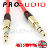 AUX Cable 3.5mm Stereo Audio Input Extension Male to Male Auxiliary Car Cord NEW