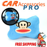 PAUL FRANK Neck Headrest Travel Pillow Car Accessories Genuine Blue