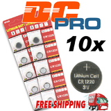 10 x Brand New CR1220 Button Cell 3v Lithium battery Cheapest on Ebay