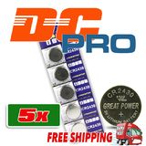 5 CR2430 Battery Lithium Cell Button Batteries Blister Pack frm Melb