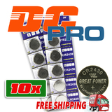 10 CR2430 Battery Lithium Cell Button Batteries Blister Pack frm Melb