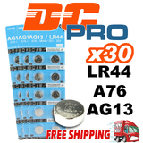 30 x LR44 Battery (A76/AG13) 1.5V Alkaline Batteries 