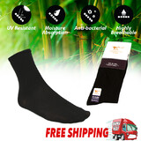 Black Men Bamboo Socks Fibre Comfortable Healthy Natural Odor Resistant