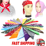 BANDANA Paisley 100% COTTON Head Wrap Durag Bandanna Summer Biker Scarf Mask