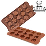 15 Slot Silicone Flower Chocolate Cake Soap Mold Ice Tray Mould Baking Tool