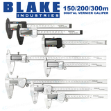 Domestic Industrial Digital Vernier Caliper Full Steel Stainless LCD case150 200 300mm