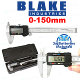 Stainless Steel LCD Digital Electronic Vernier Caliper Micrometer 6" Inch/150mm