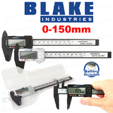 Electronic Digital Vernier Caliper 150mm 6'' Inch Micrometer Gauge Carbon Fiber
