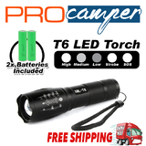 18650-Flashlight + Batteries 2500mAh Lithium Li-Ion 3.7v Rechargeable Battery