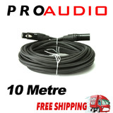 10m 3-Pin XLR Balanced Audio Extension Cable Microphone Lead Mic Cord Cannon Plug