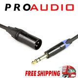 5m 3-Pin XLR Balanced Microphone Cable with 6.35mm Stereo Plug to Male XLR Plug