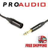 10m 3-Pin XLR Balanced Microphone Cable with 6.35mm Stereo Plug to Male XLR Plug