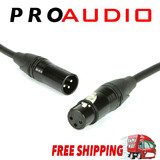 3-Pin XLR Balanced Audio Extension Cable Microphone Lead Mic Cord Cannon Plug