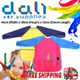 Kids Art Smock Waterproof Apron Long Sleeve Painting Craft Shirt Girls Boys Cooking