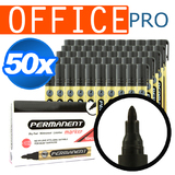 50pcs Black Liquid Permanent Marker Pens Set Office Writing Same Day Shipping