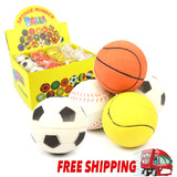 24x Solid Rubber Bouncy Balls 62mm Vending, Dog Toys Football