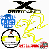 HURDLES set of 6 HURDLE AGILITY TRAINING SPEED SPORT SOCCER FOOTBALL SPORT