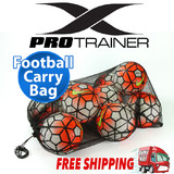 MESH FOOTBALL CARRY BAG Soccer Ball Sports Training Boxing Gloves Rugby AFL Goal
