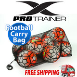 MESH FOOTBALL CARRY BAG Soccer Ball Sports Training Boxing Gloves Rugby AFL Goal