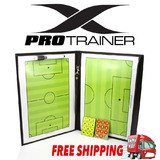 Magnetic Football Soccer Coach Coaching Aid Erase Clipboard Tactical Board