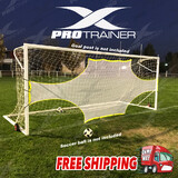 Pro Precision Training Football AID Soccer Target Practice Shot Goal Net